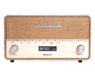 Radio i budzik Denver Radio DAB+/FM Denver DAB-36LW z drewnianą obudową light wood